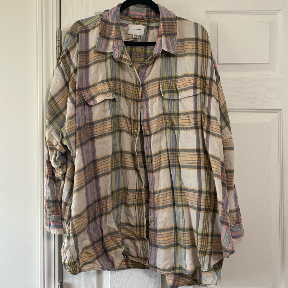 American Eagle oversized flannel